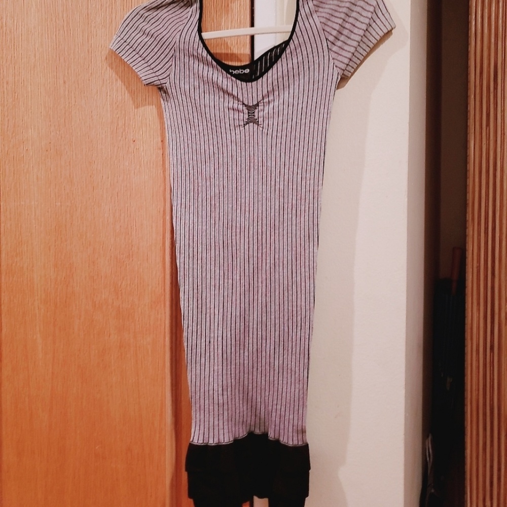 Grey knee length dress